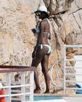 Lupita Nyongo in White Bikini -03 GotCeleb